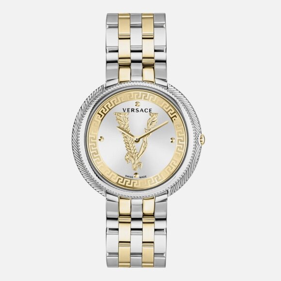 Sale! Versace Womens Two Tone 38mm Bracelet Fashion Watch main image 4